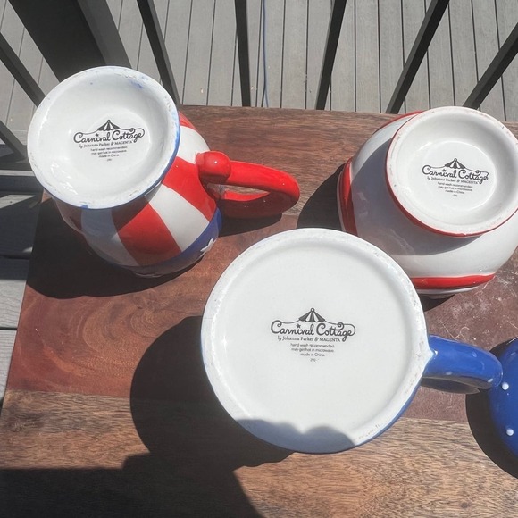 Johanna Parker 4th of July ceramic set - Picture 3 of 3